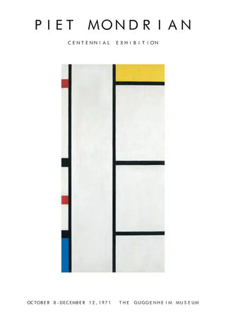 Póster de exposición Piet Mondrian