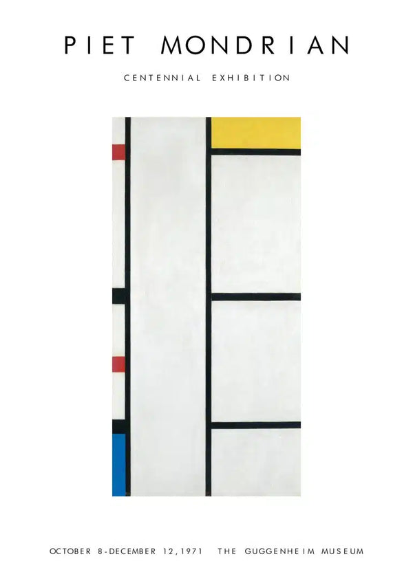 Póster de exposición Piet Mondrian