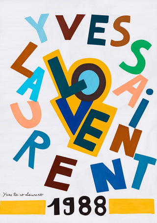Póster de exposición Yves saint Laurent