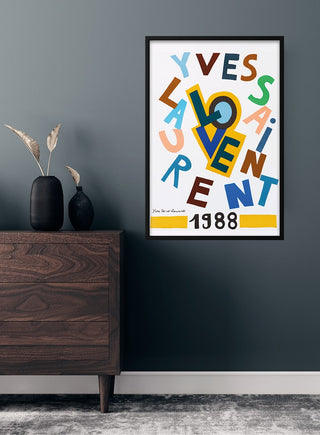 Póster de exposición Yves saint Laurent