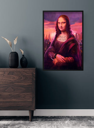 Póster de la Mona Lisa moderna