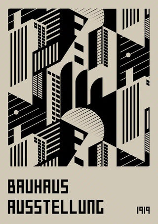 Póster de la exposición Bauhaus 1919