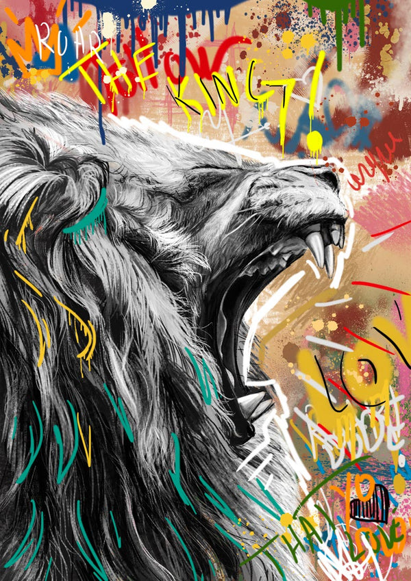 Póster León grafiti n.º 1