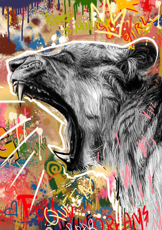 Póster León grafiti n.º 2