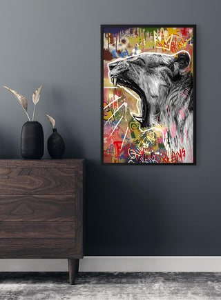 Póster León grafiti n.º 2