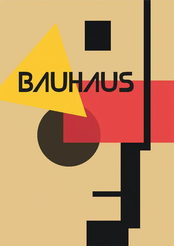 Póster retro Bauhaus