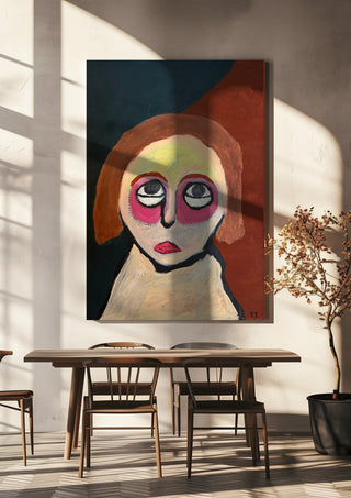 Kreativ by RR hanging above a wooden dining table in warm sunlight