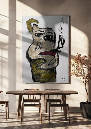 Pipan by RR hanging above a wooden dining table in warm sunlight