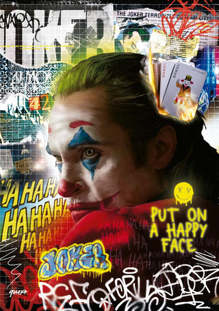 Joker - Ricardo Noble product cover featuring a vivid, graffiti-style portrait of the Joker in clown makeup.