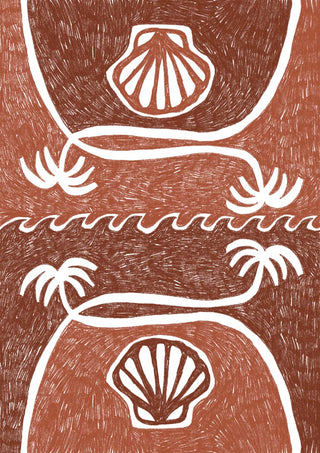 Vieiras de playa tropical - Shatha Al Dafai