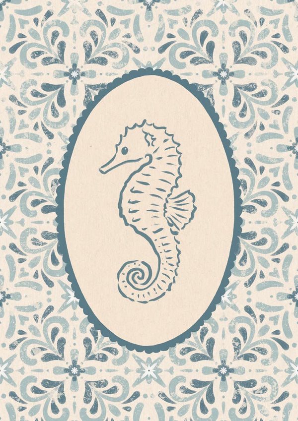Medallón de caballito de mar costero - Katarzyna Gąsiorowska