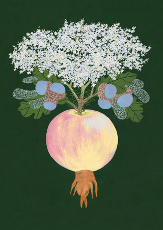 Absolutely confused by Jaron Su - plant mixing elderflower, acorns, an apple and carrot roots