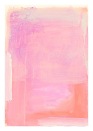 soft atmospheric colorfields by Iris Lehnhardt - lilac and pink above a warm coral field