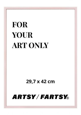 Marco de madera rosa 30x42 cm