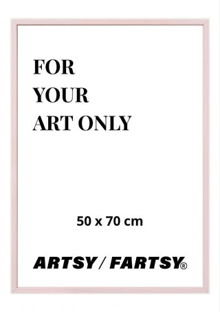 Marco de madera rosa 50x70 cm