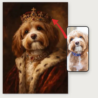 Retrato de animal regio - Póster personalizado