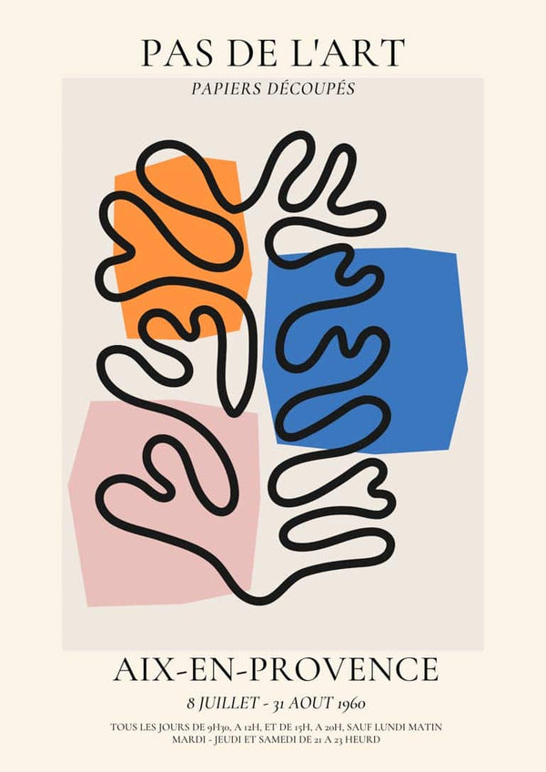 Póster Pas De L'art inspirado en Matisse