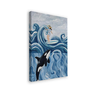 Chica surfista y orca - HUGO
