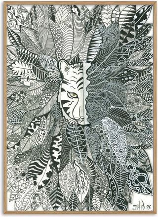 Tiger in the Leaves - JHN.ByHjort