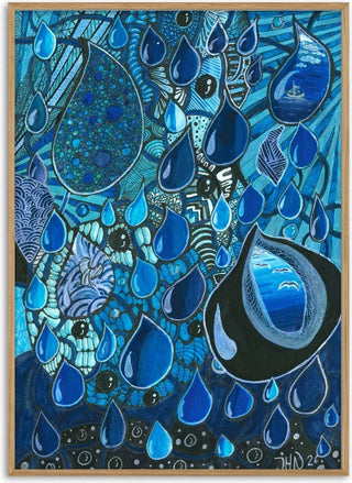 Blue Raindrops - JHN.ByHjort