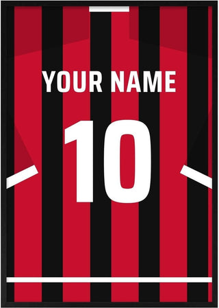 AC Milan – Personalised Football Shirt Poster