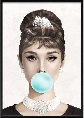 Bubblegum Audrey Hepburn poster