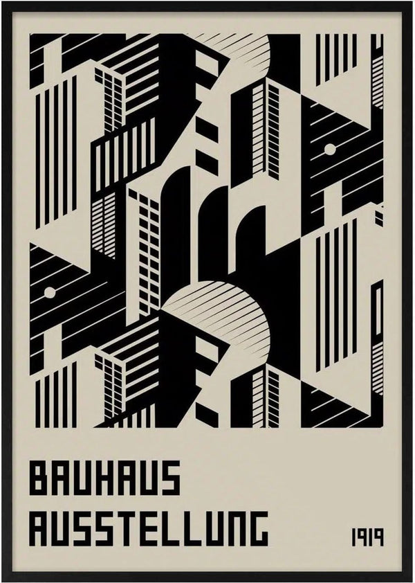 Póster de la exposición Bauhaus 1919