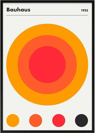 Bauhaus Orange 1923 Poster