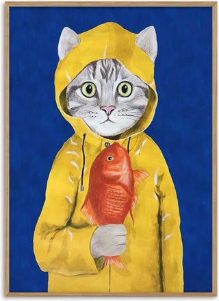 Cat With Fish - Coco de Paris