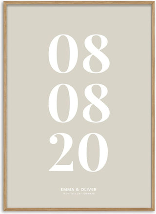 From This Day Forward – Custom Date Poster