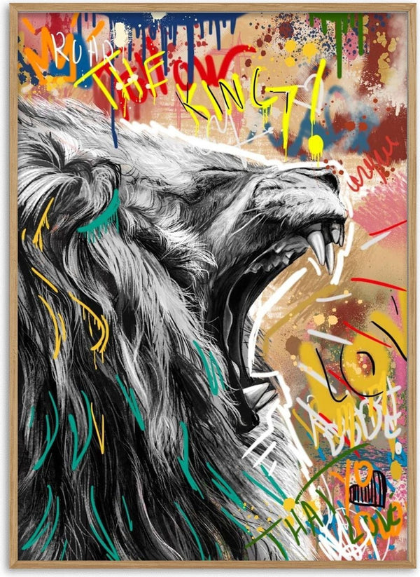 Póster León grafiti n.º 1