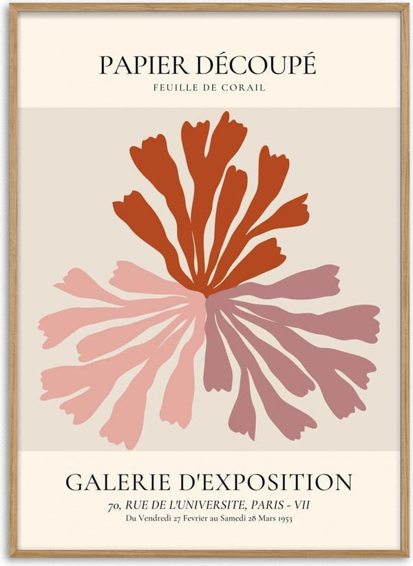 Póster Papier decoupe inspirado en arte francés