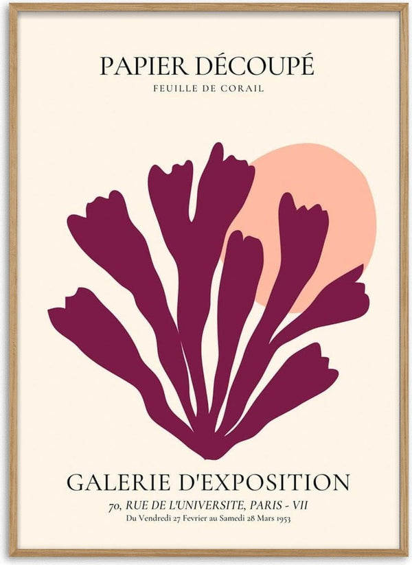 Póster Purple Coral Decoupe