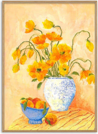 Poppies And Peaches - Deblina Dey