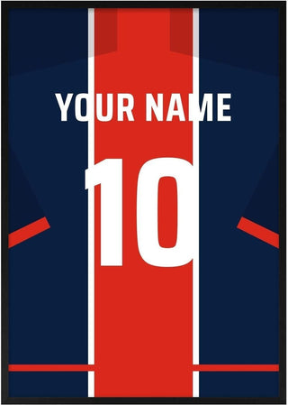 PSG – Personalised Football Shirt Poster