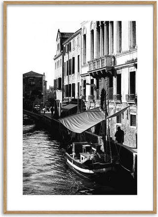 Boat in venice poster