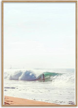 Surfer in the Waves Poster