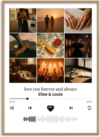 Your Song Collage – Personalised Photo & Music Poster