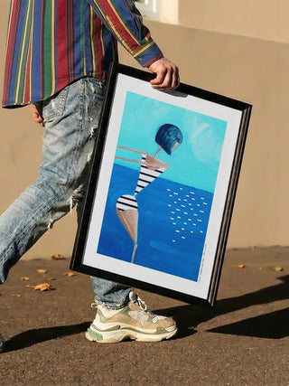 Mujer buceando - Awol Art Alex
